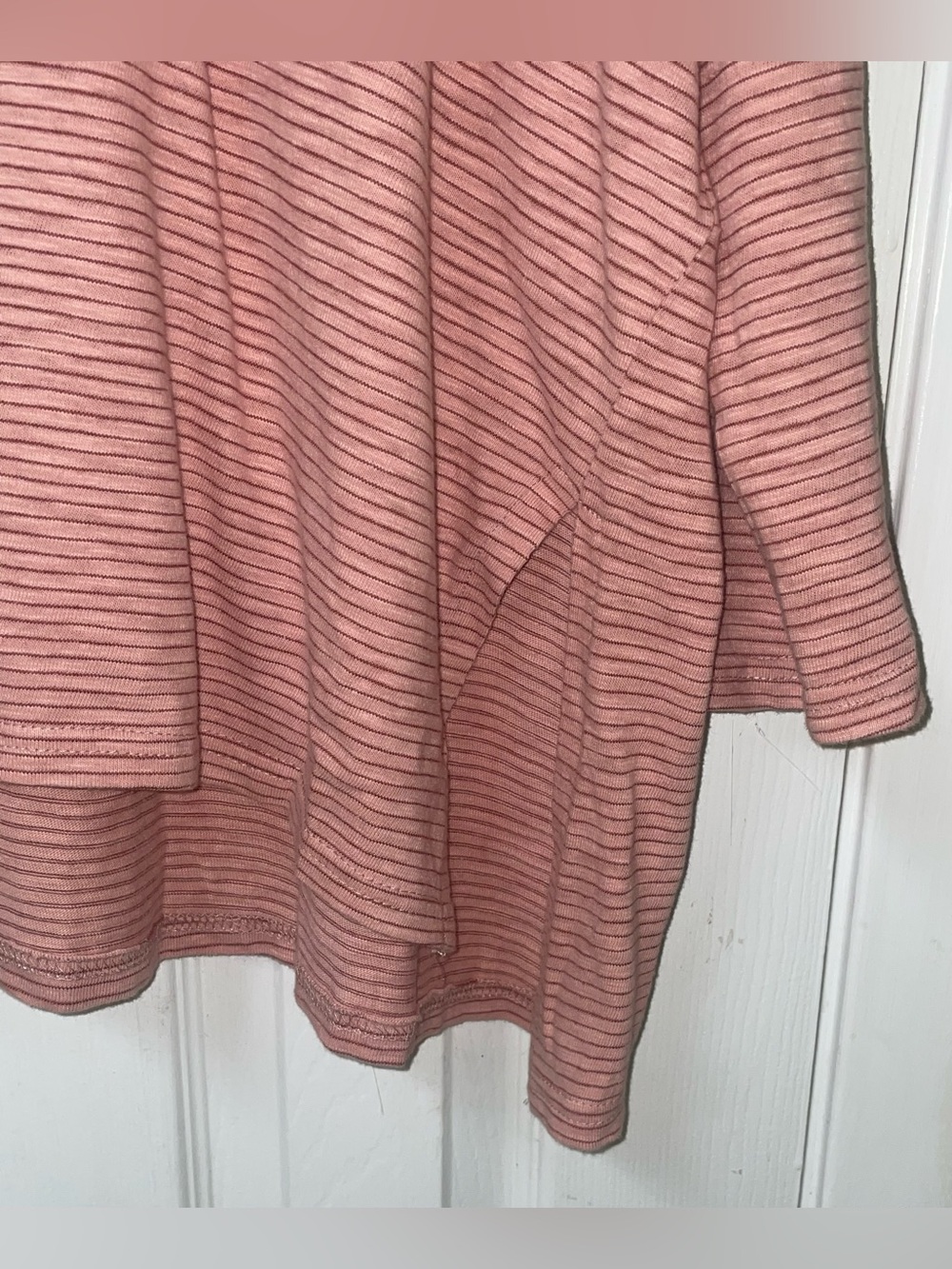 Mersea Top Tee Shirt Tshirt Women’s OS One Size ? Coastal Striped Pink Beach - Picture 4 of 6
